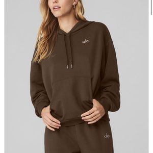 Alo accolade hoodie espresso